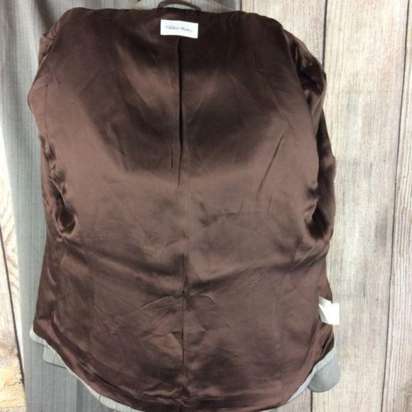 Peter Hahn Women's Size 40/42 (M/L) Gray Virgin Wool 2 Piece Suit Jacket Pants - Picture 4 of 8